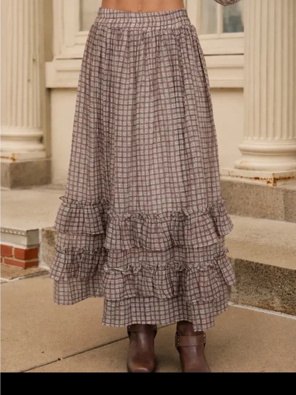 🆕🤍PLAID ALLY MAXI